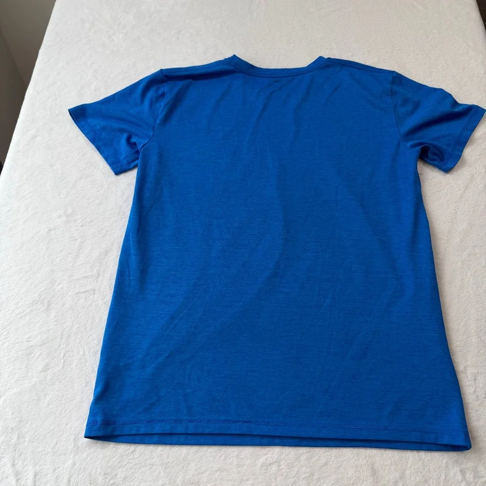 Adidas Graphic T-Shirt Youth XL Blue Good Logo‎ AA6865 Short Sleeve Tee